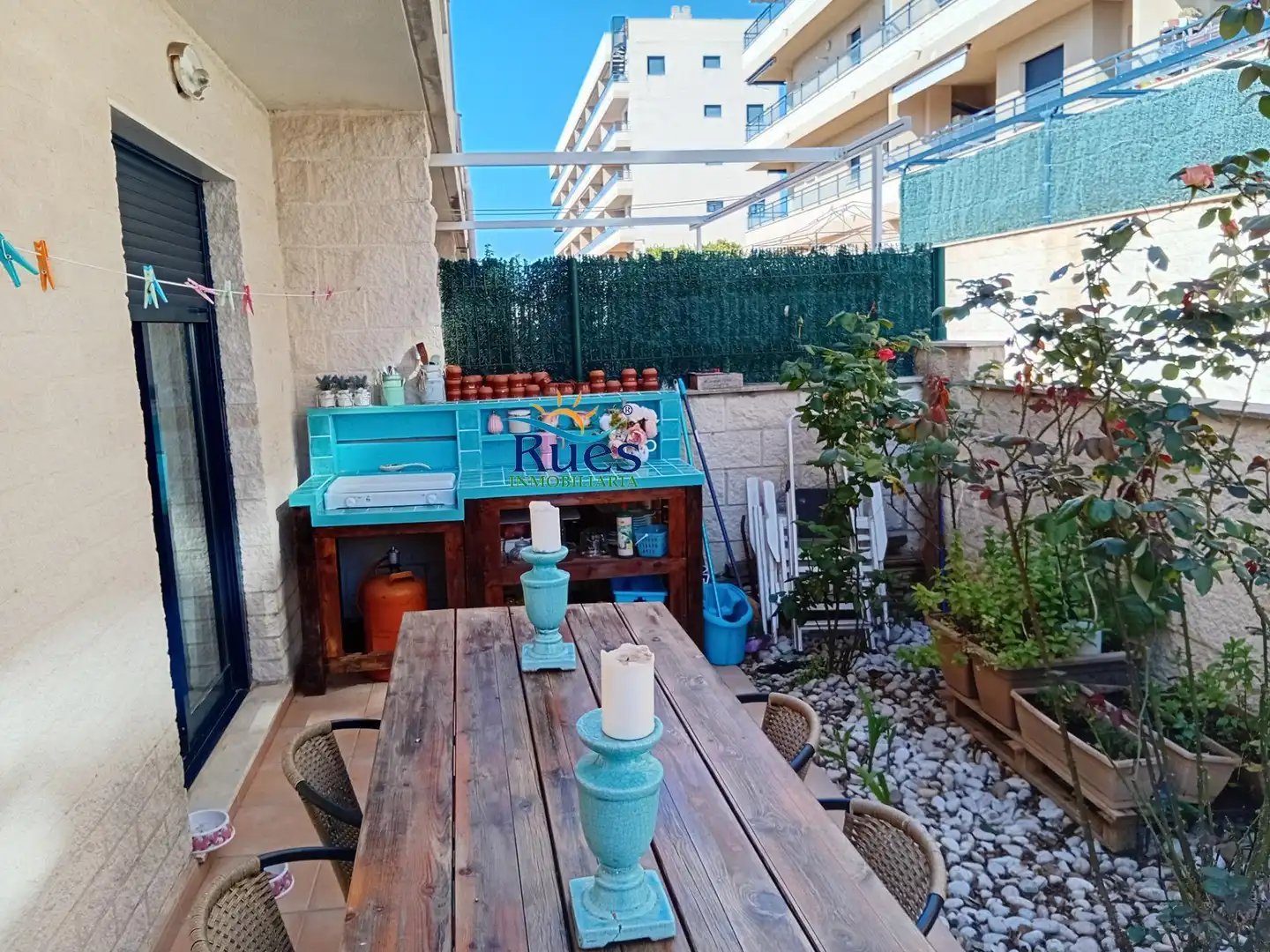 Terrasse von Einfamilien-Reihenhaus zum Verkauf in Torreblanca mit Terrasse, Balkon und Gemeinschaftspool