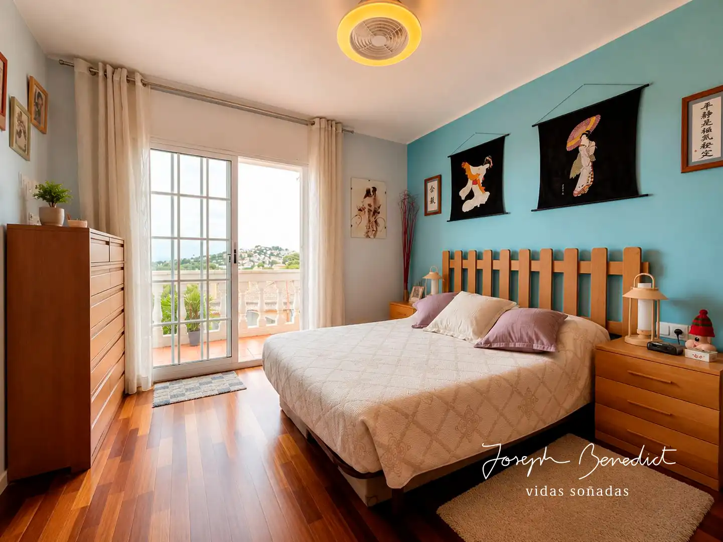 Bedroom of Houses for sale in Castelldefels  with Air Conditioner, Heating and Private garden
