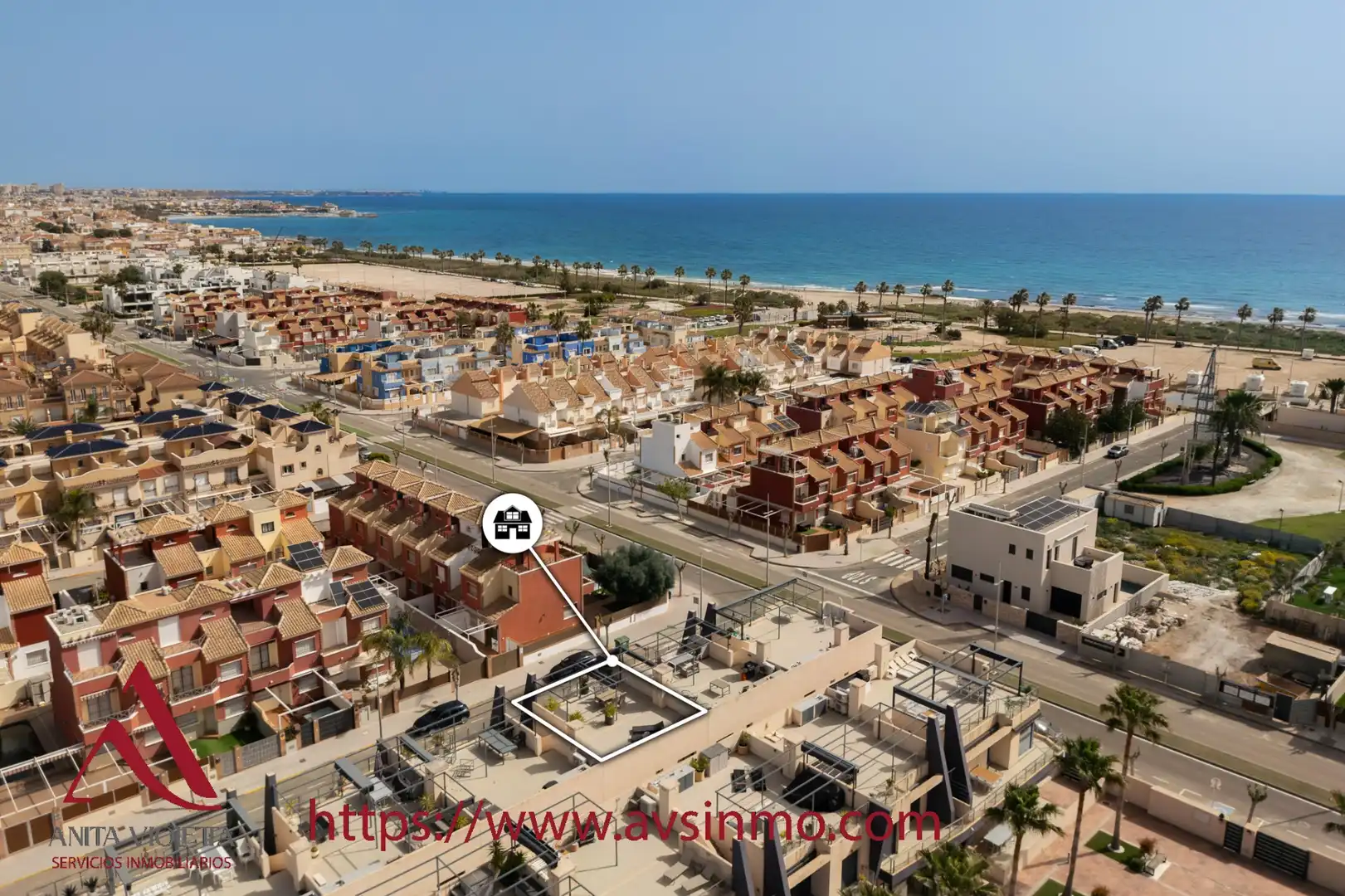 Vista exterior de Ático en venta en Pilar de la Horadada con Aire acondicionado, Calefacción y Terraza