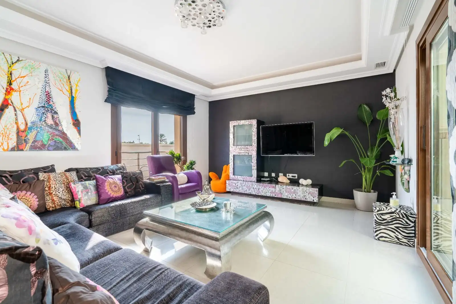 Sala de estar de Casa o chalet en venta en Almería con Aire acondicionado, Calefacción y Jardín privado