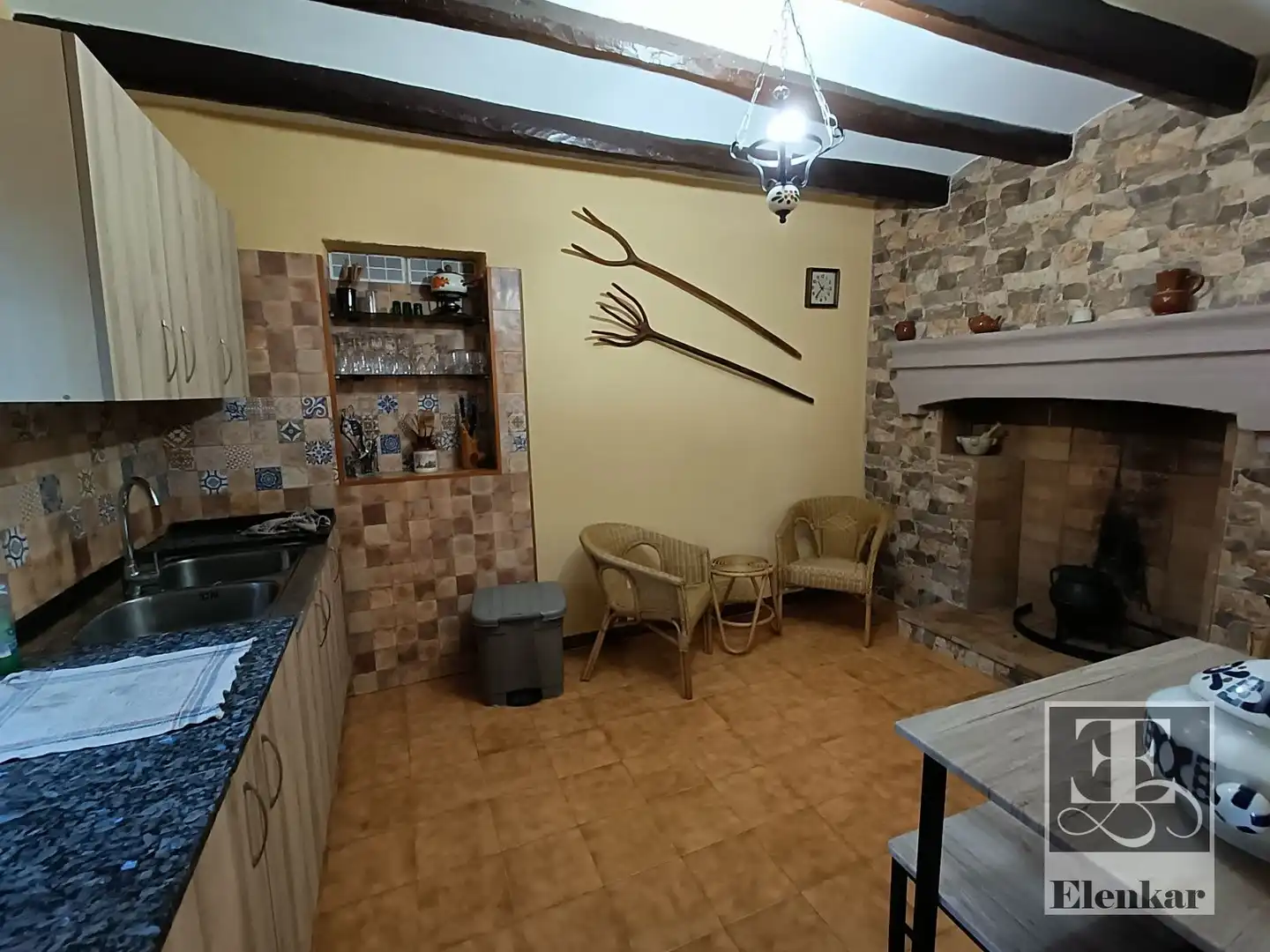 Cuina de Casa o xalet en venda en Castellví de la Marca amb Aire condicionat, Calefacció i Jardí privat