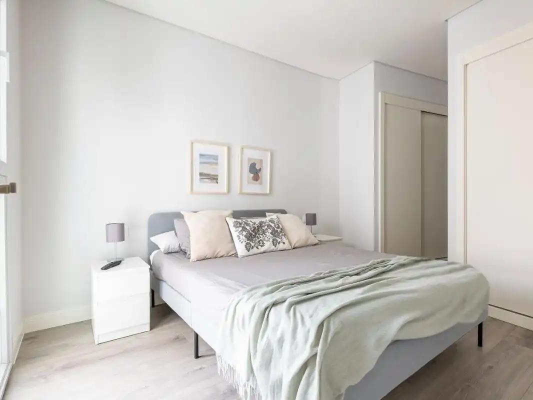 Bedroom of Flat for rent in Madrid  with Air Conditioner, Heating and Swimming Pool
