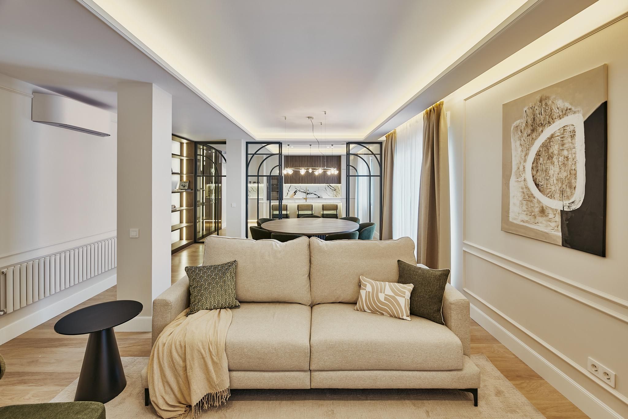 Living room of Flat for sale in  Madrid Capital  with Air Conditioner, Heating and Terrace