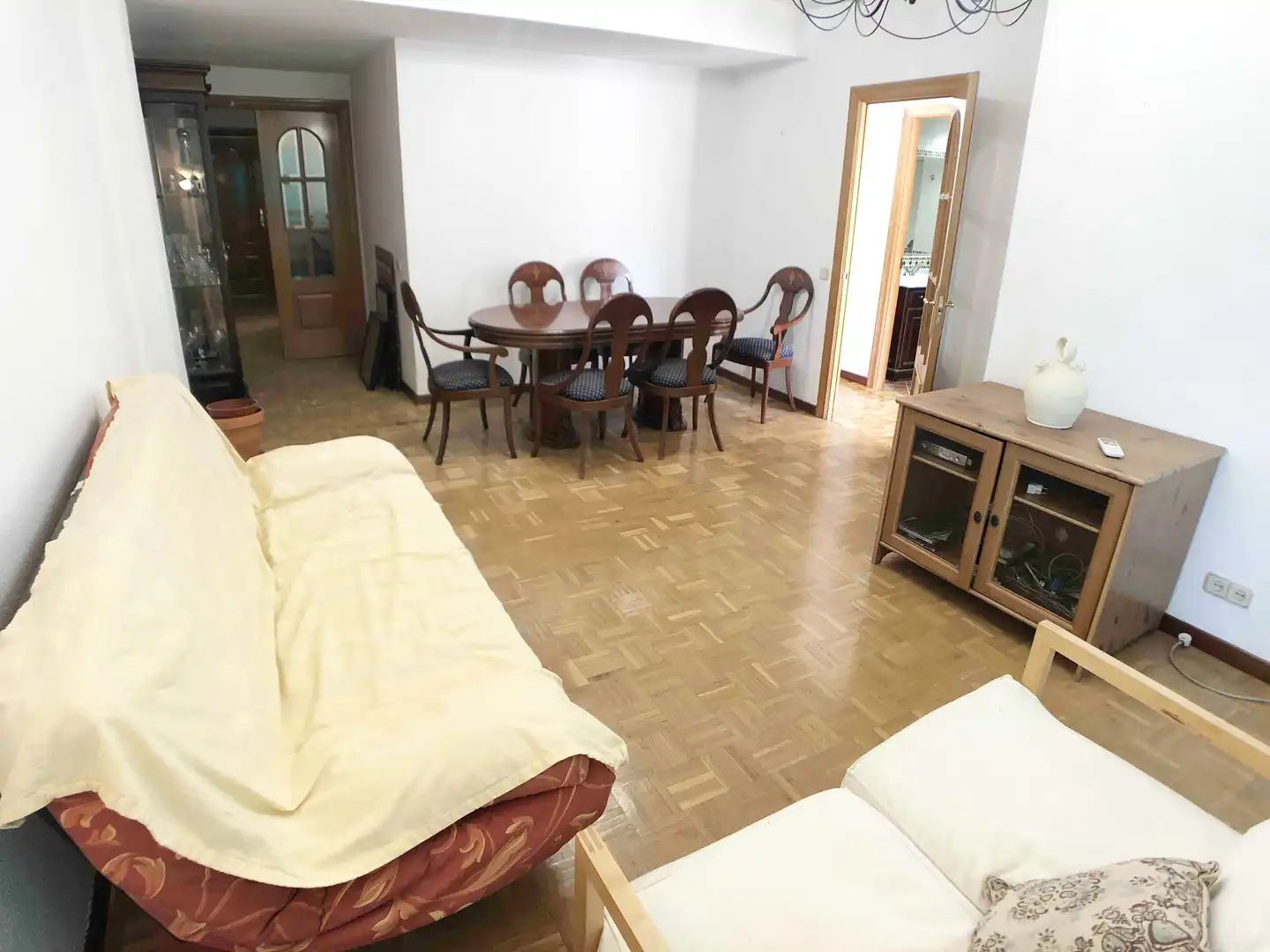 Sala de estar de Piso de alquiler en Madrid con Aire acondicionado, Calefacción y Parquet