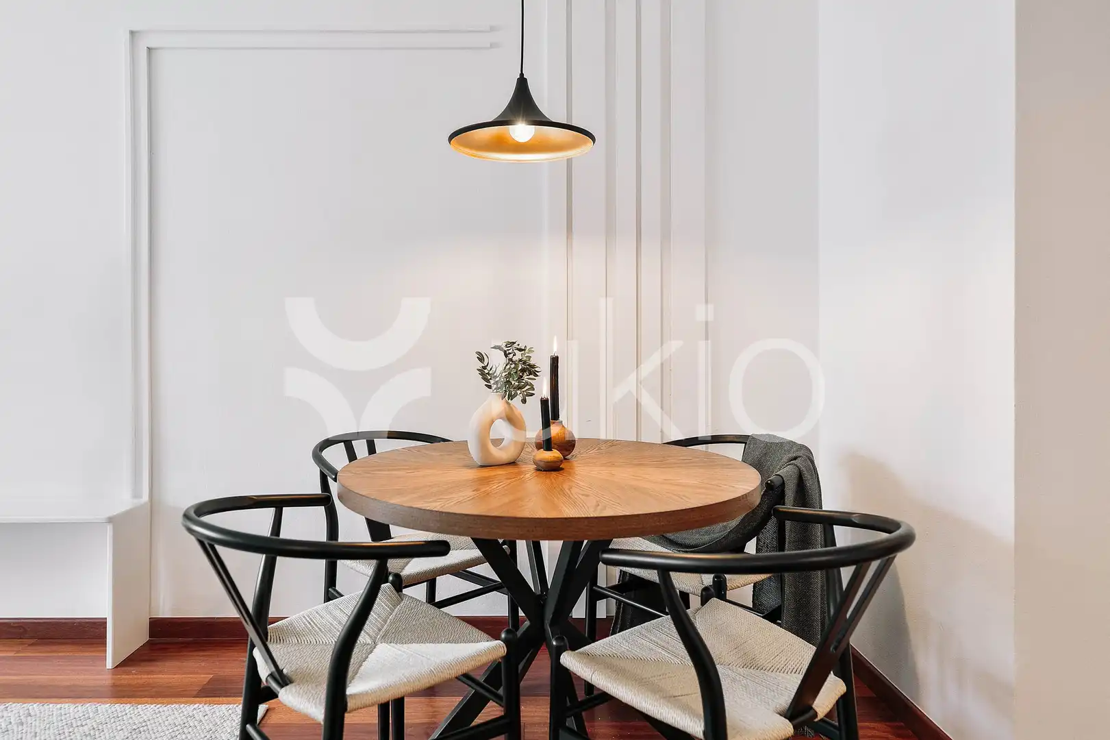 Comedor de Apartamento de alquiler en Barcelona con Aire acondicionado, Calefacción y Amueblado