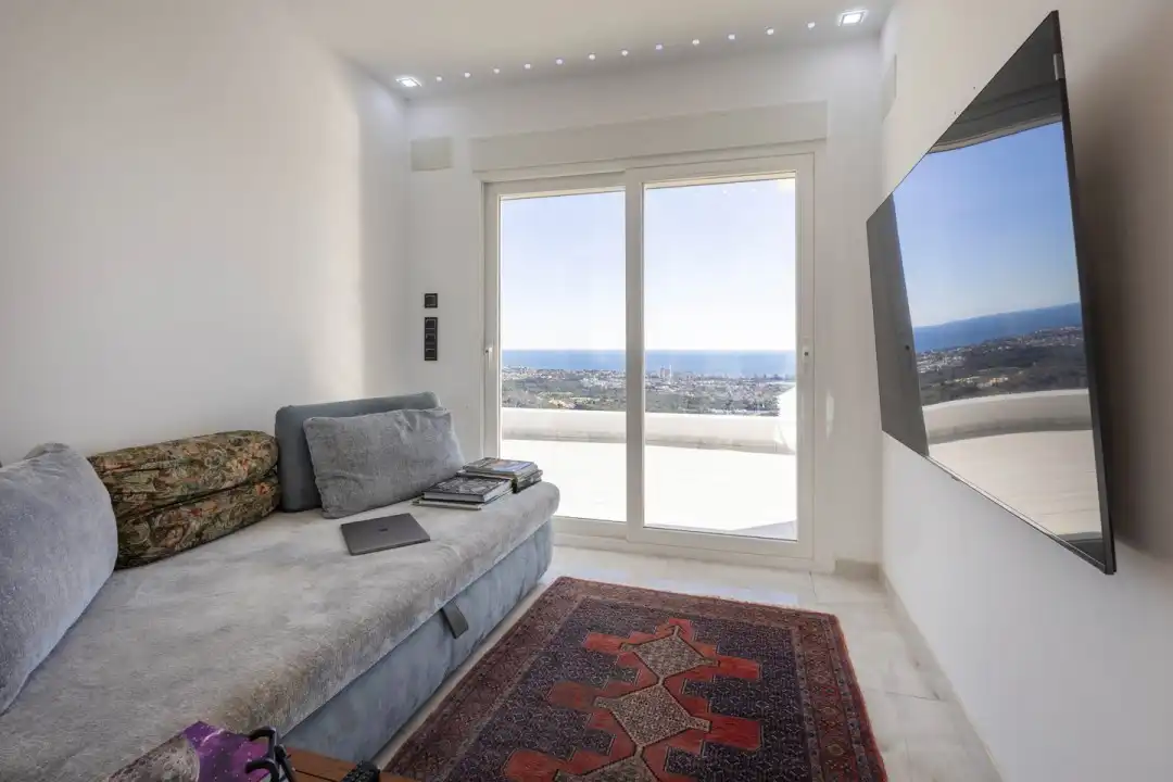 Living room of Flat for rent in Calpe / Calp  with Air Conditioner, Heating and Terrace