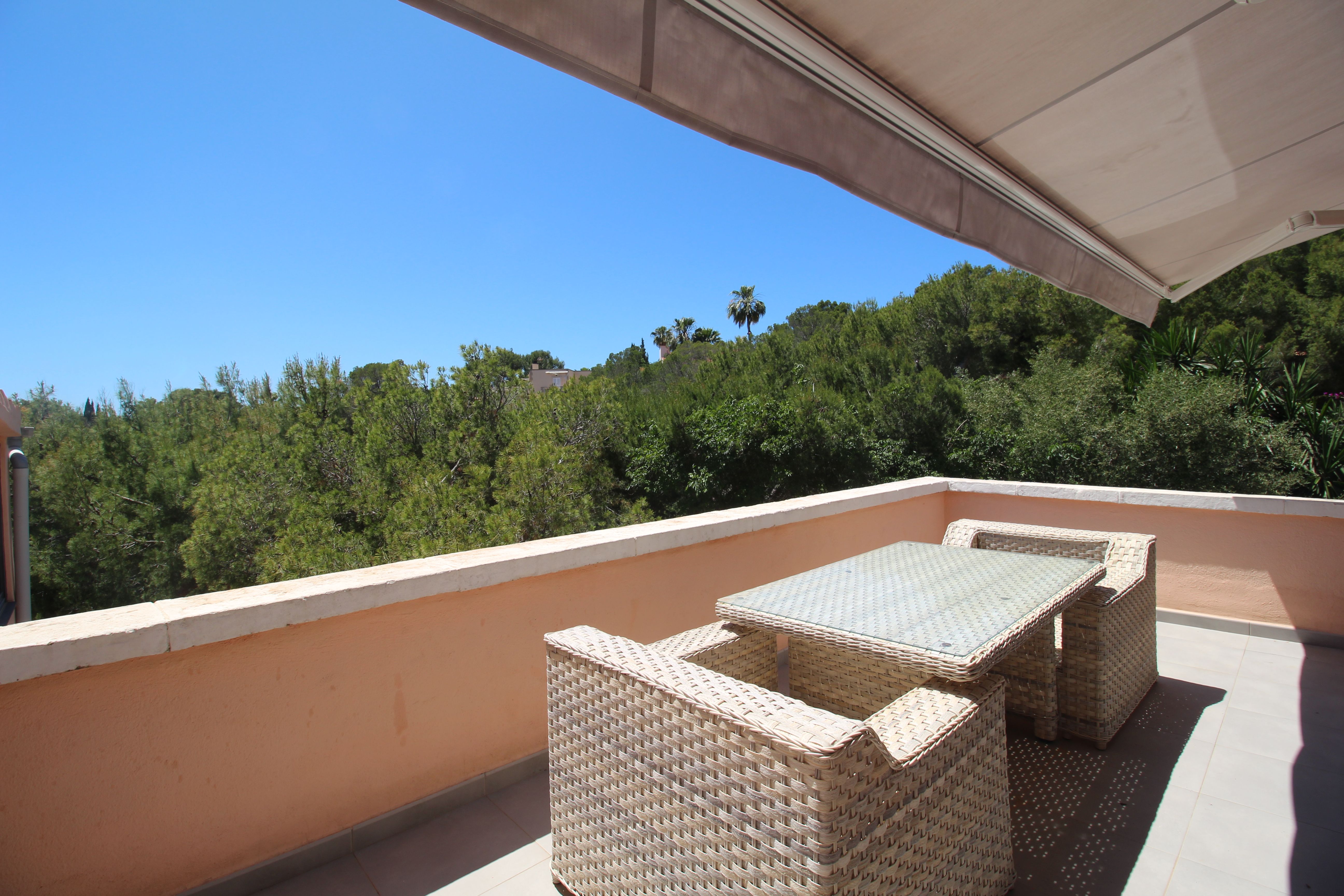 Terrace of Single-family semi-detached to rent in Calvià  with Air Conditioner and Furnished