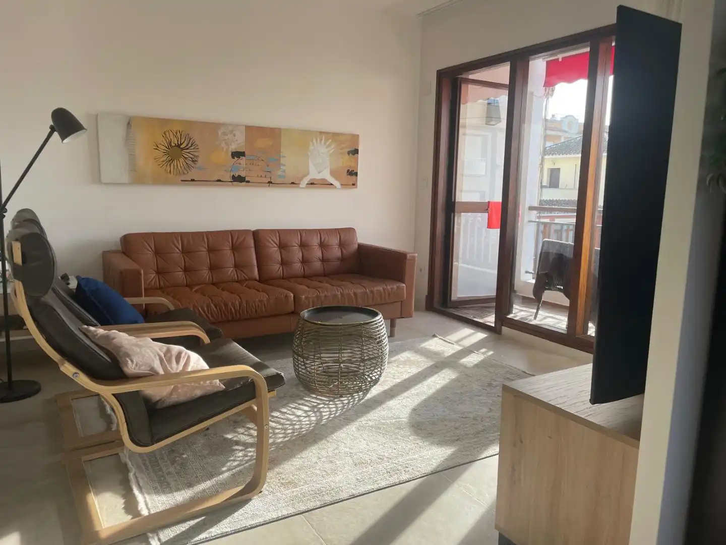 Wohnzimmer von Wohnung zum Verkauf in Sanlúcar de Barrameda mit Klimaanlage, Terrasse und Balkon