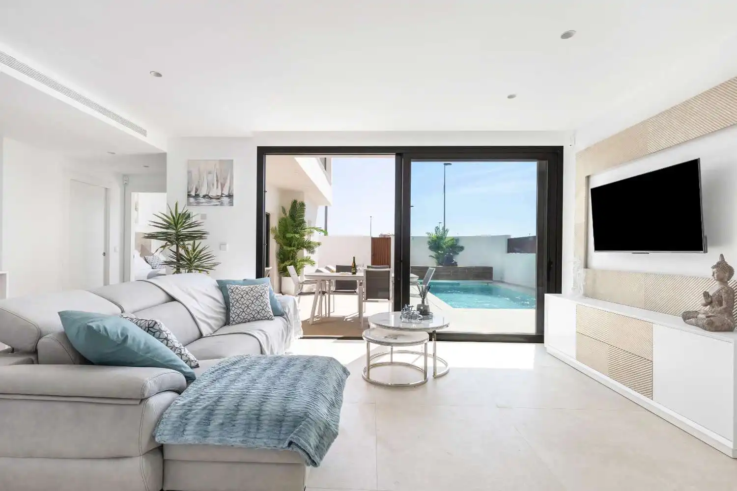 Sala de estar de Casa o chalet en venta en San Javier con Piscina