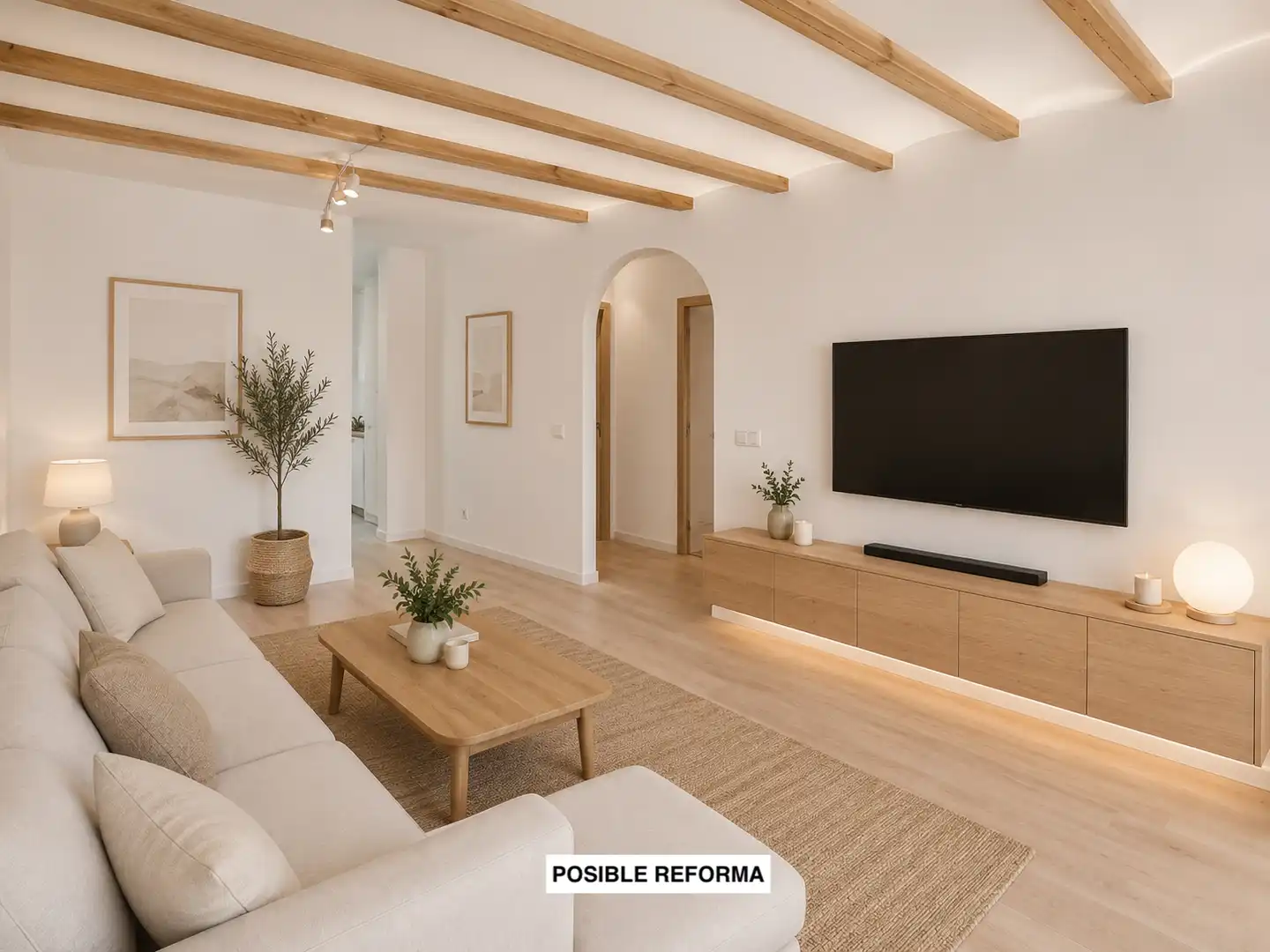Sala de estar de Casa adosada en venta en Orihuela con Aire acondicionado, Terraza y Trastero