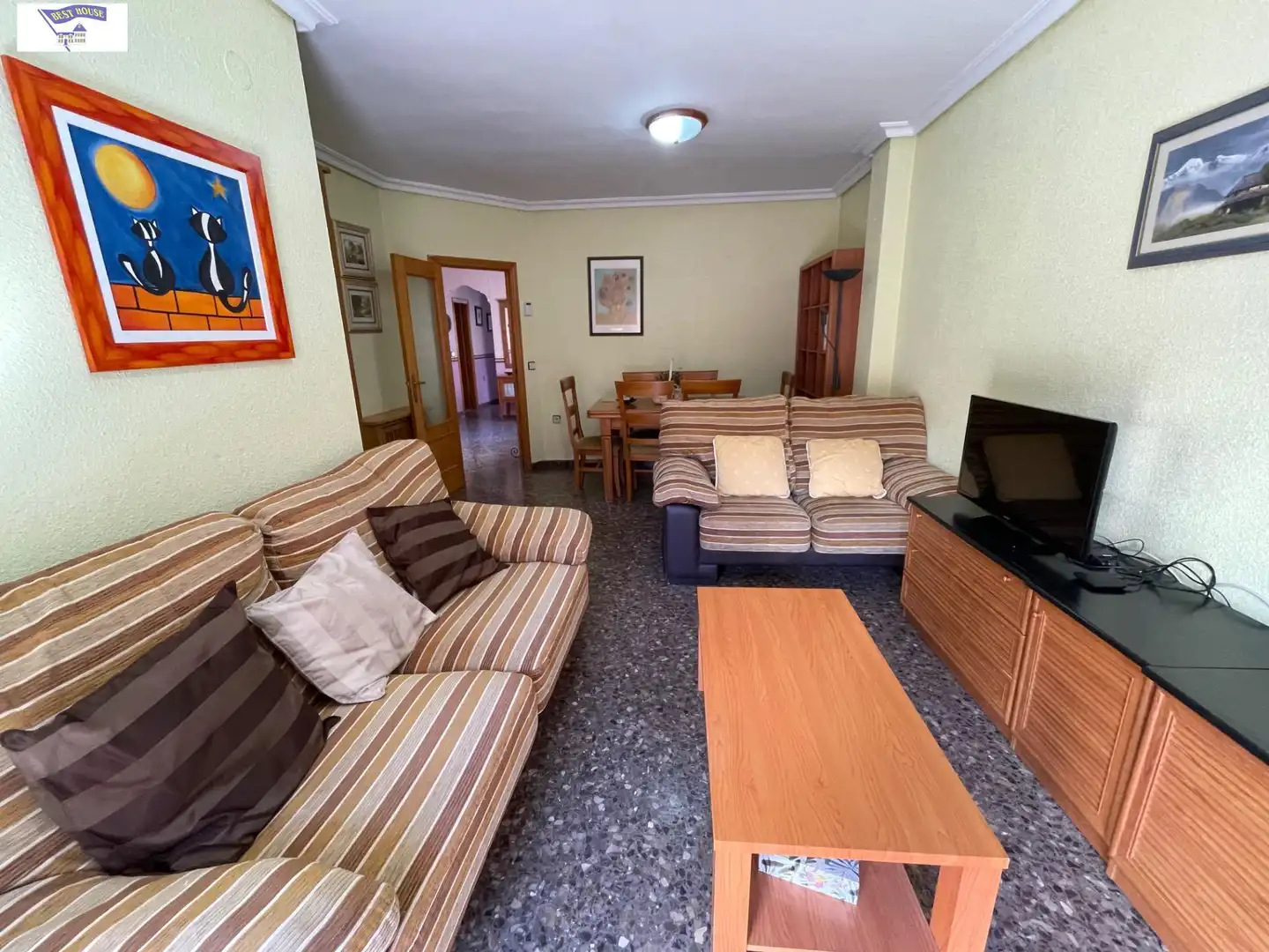 Sala de estar de Piso en venta en Albacete con Calefacción, Trastero y Balcón