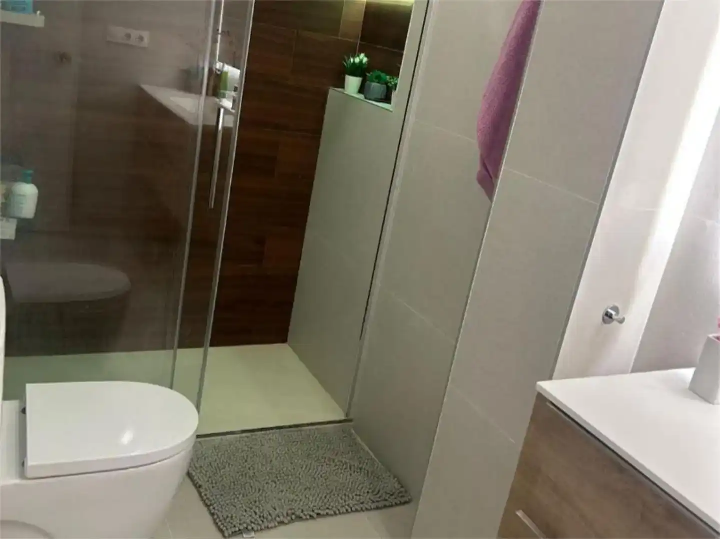 Badezimmer von Wohnung zur Miete in Cullera mit Privatgarten, Parkett und Schwimmbad