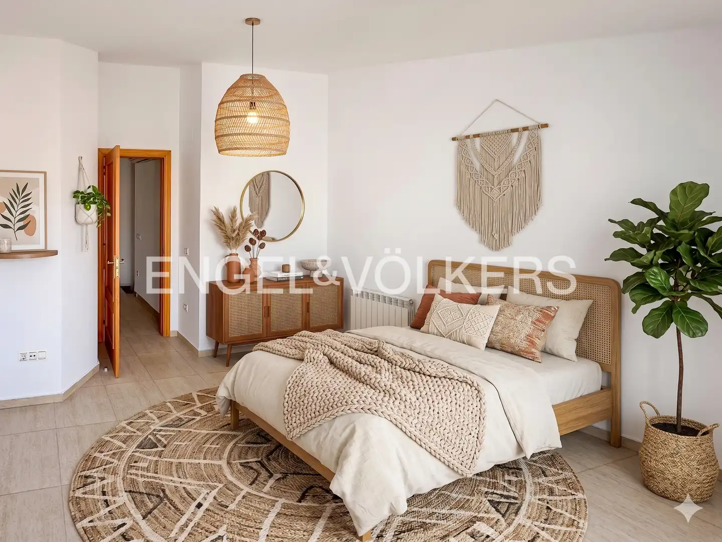 Schlafzimmer von Maisonette zum Verkauf in Rubí mit Klimaanlage, Heizung und Parkett