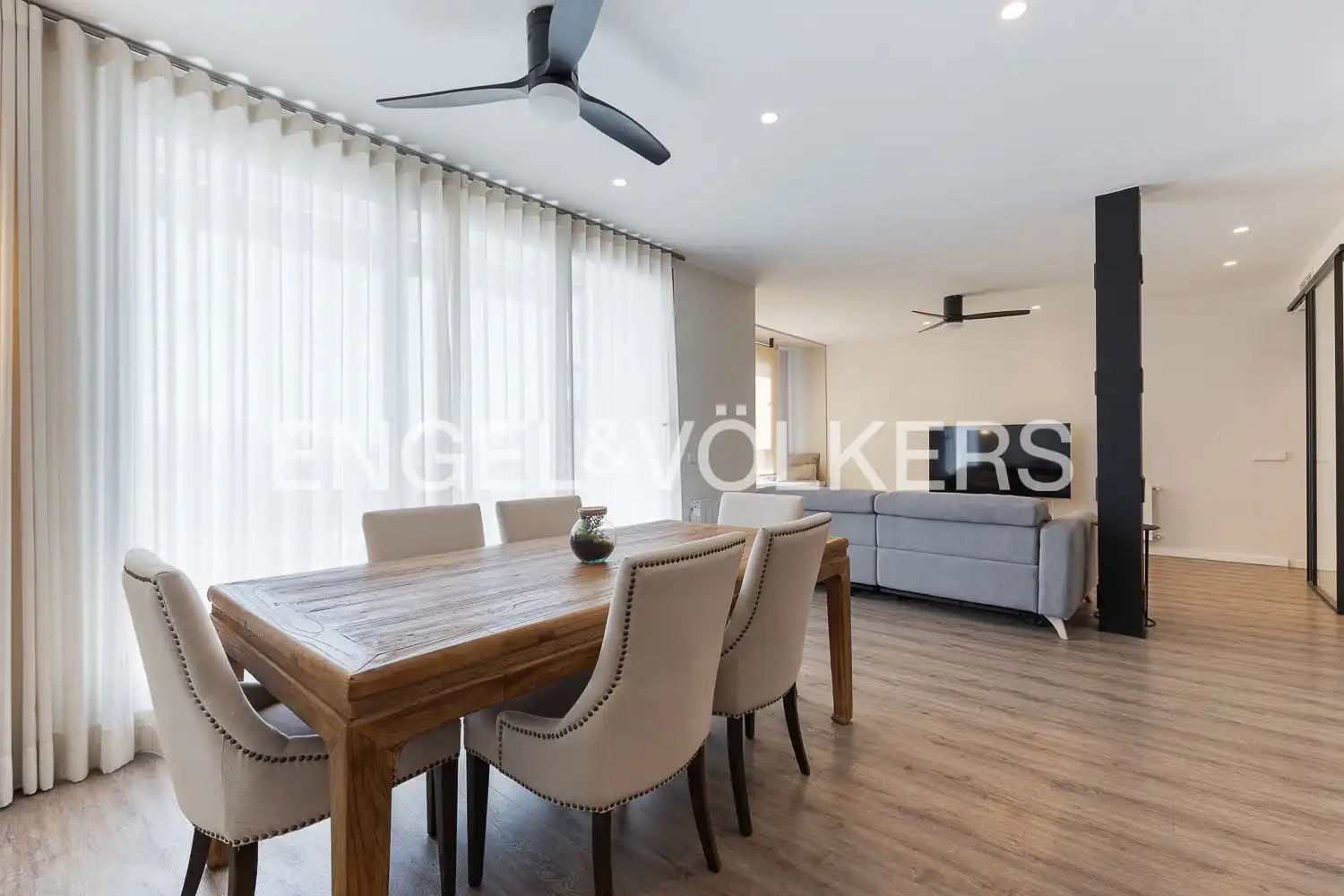 Esszimmer von Wohnung zum Verkauf in Valencia mit Klimaanlage, Heizung und Terrasse