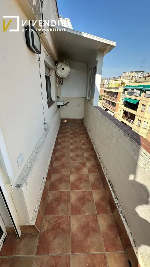 Balcony of Attic for rent in Lleida  with Air Conditioner, Heating and Parquet flooring