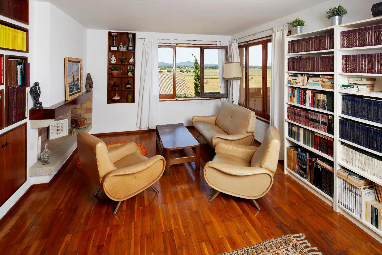 Sala de estar de Finca rústica en venta en Cassà de la Selva con Jardín privado, Terraza y Trastero