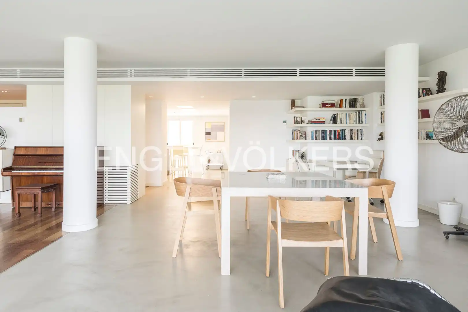Esszimmer von Wohnung zur Miete in Barcelona mit Klimaanlage, Heizung und Parkett