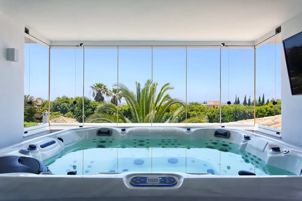 Piscina de Casa o xalet de lloguer en Marbella amb Aire condicionat, Jardí privat i Terrassa