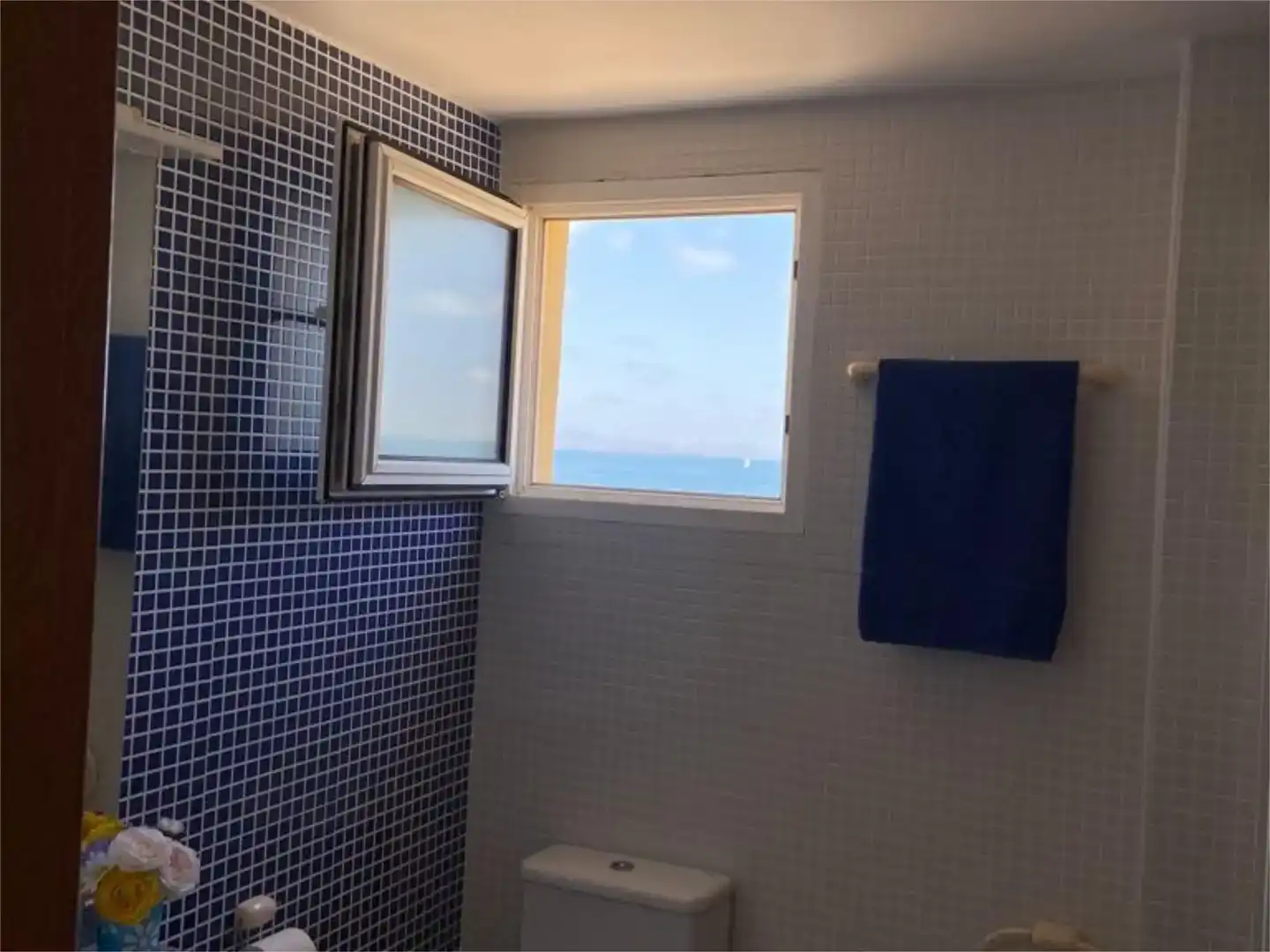 Bany de Pis de lloguer en La Manga del Mar Menor amb Aire condicionat, Jardí privat i Piscina