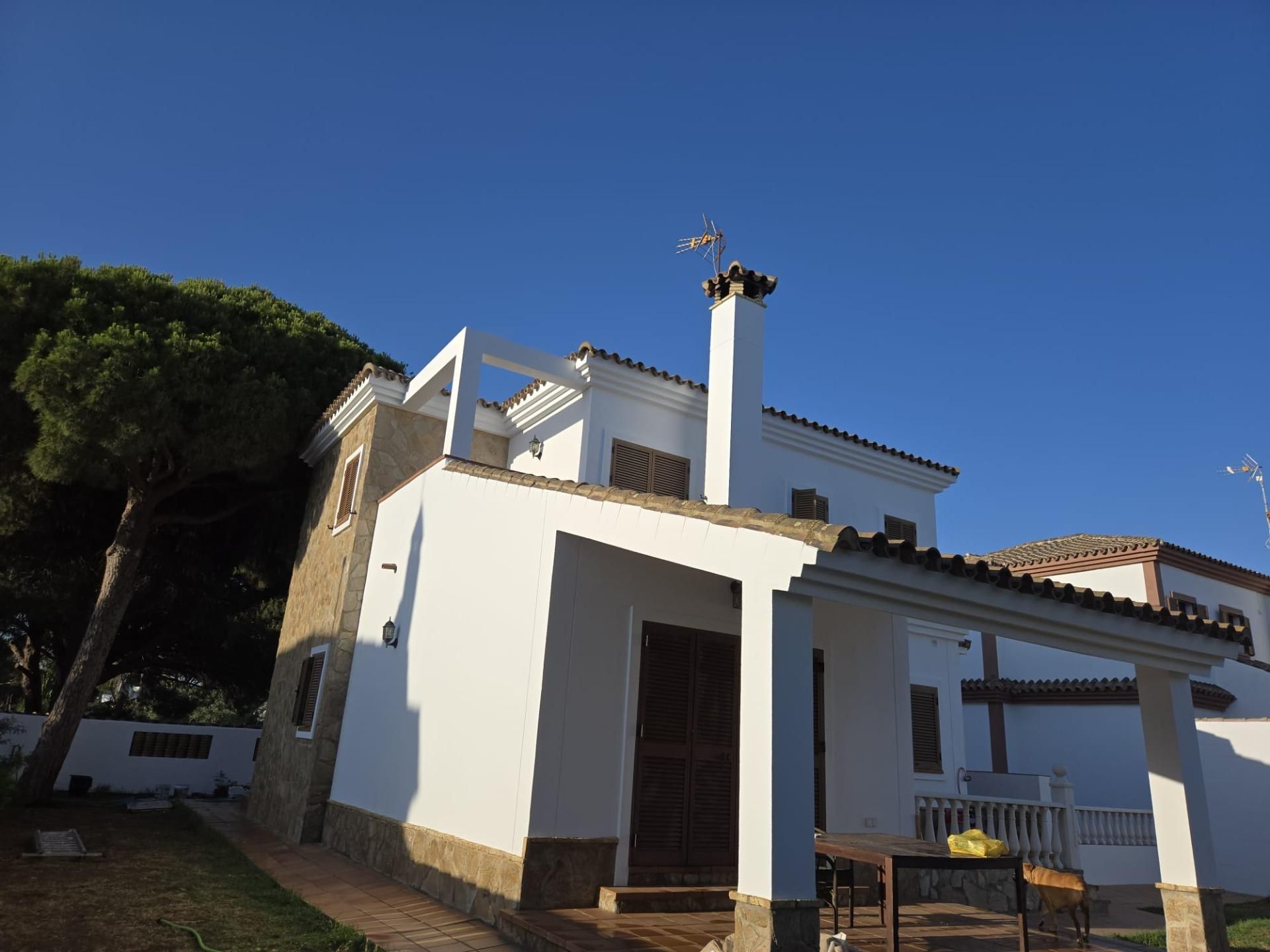 Exterior view of House or chalet for sale in Chiclana de la Frontera  with Private garden and Terrace