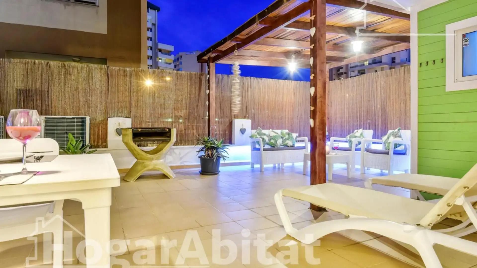 Terrace of Flat for sale in Calpe / Calp  with Air Conditioner, Heating and Private garden