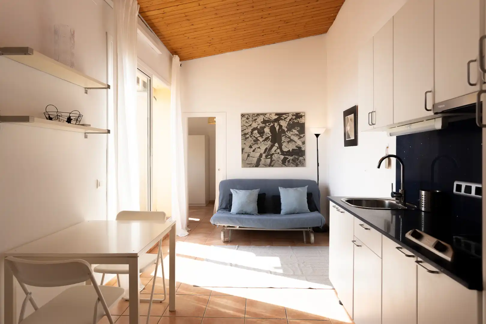 Sala de estar de Ático en venta en Barcelona con Aire acondicionado, Calefacción y Terraza