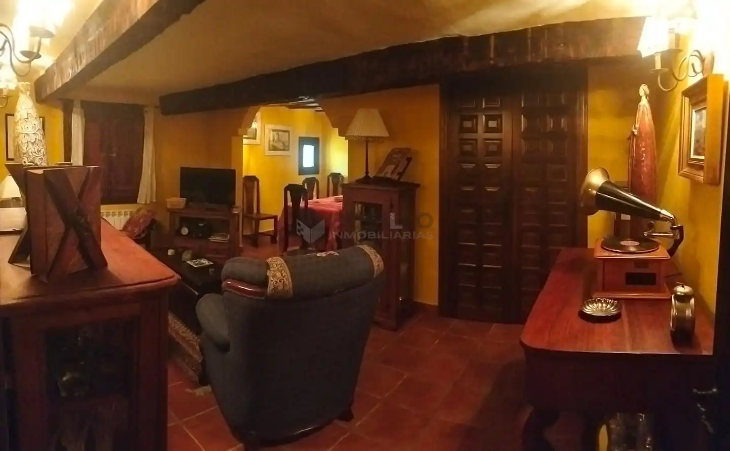 Sala de estar de Finca rústica de alquiler en Albarracín con Calefacción, Amueblado y Balcón