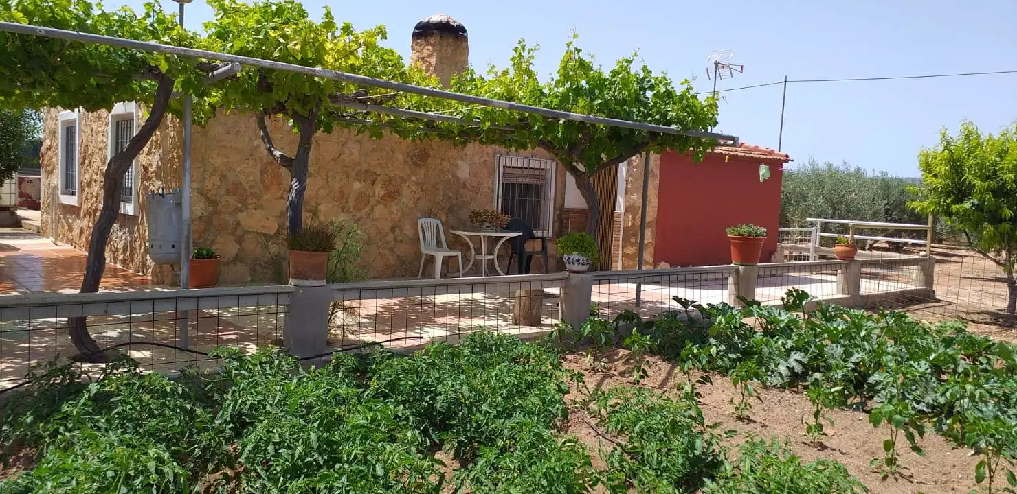 Terrassa de Casa o xalet en venda en Fuente Álamo de Murcia amb Traster, Moblat i Piscina comunitària