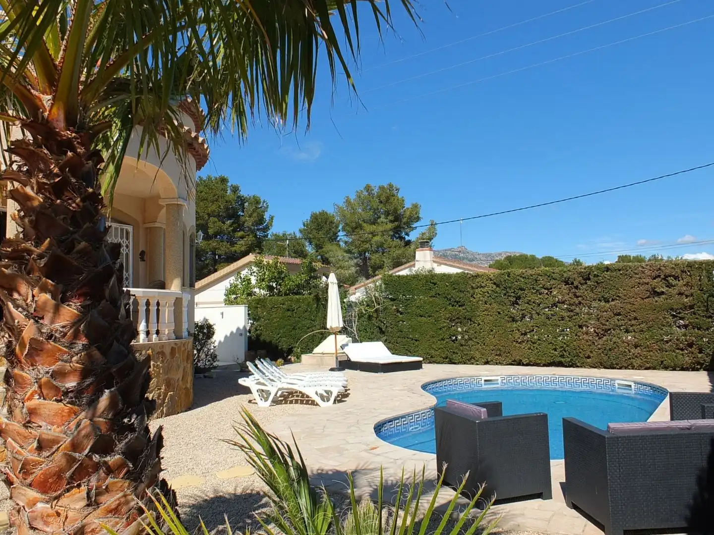 Vista exterior de Casa o xalet en venda en L'Ametlla de Mar  amb Aire condicionat, Terrassa i Piscina