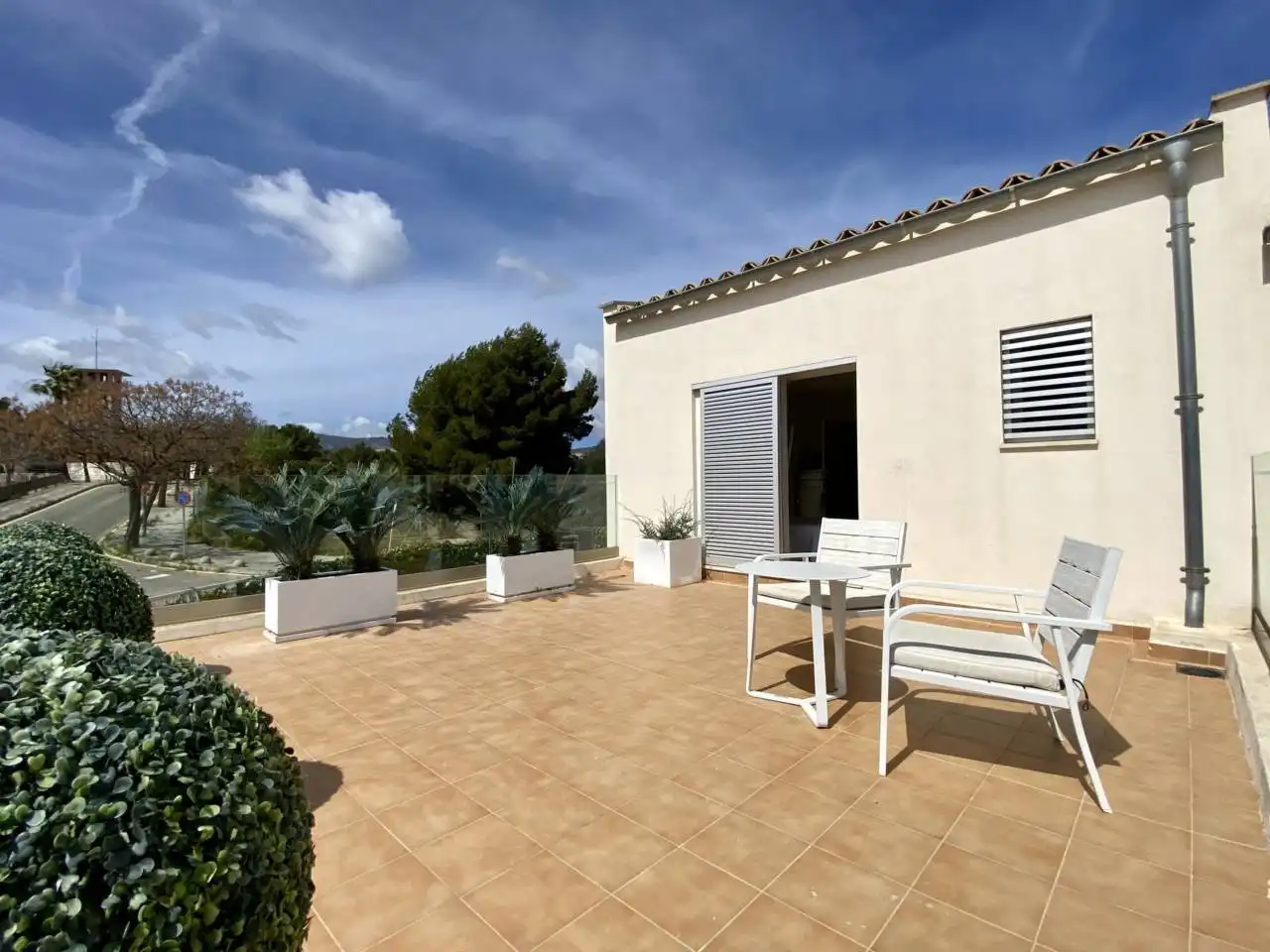Terrasse von Einfamilien-Reihenhaus zur Miete in Ponent