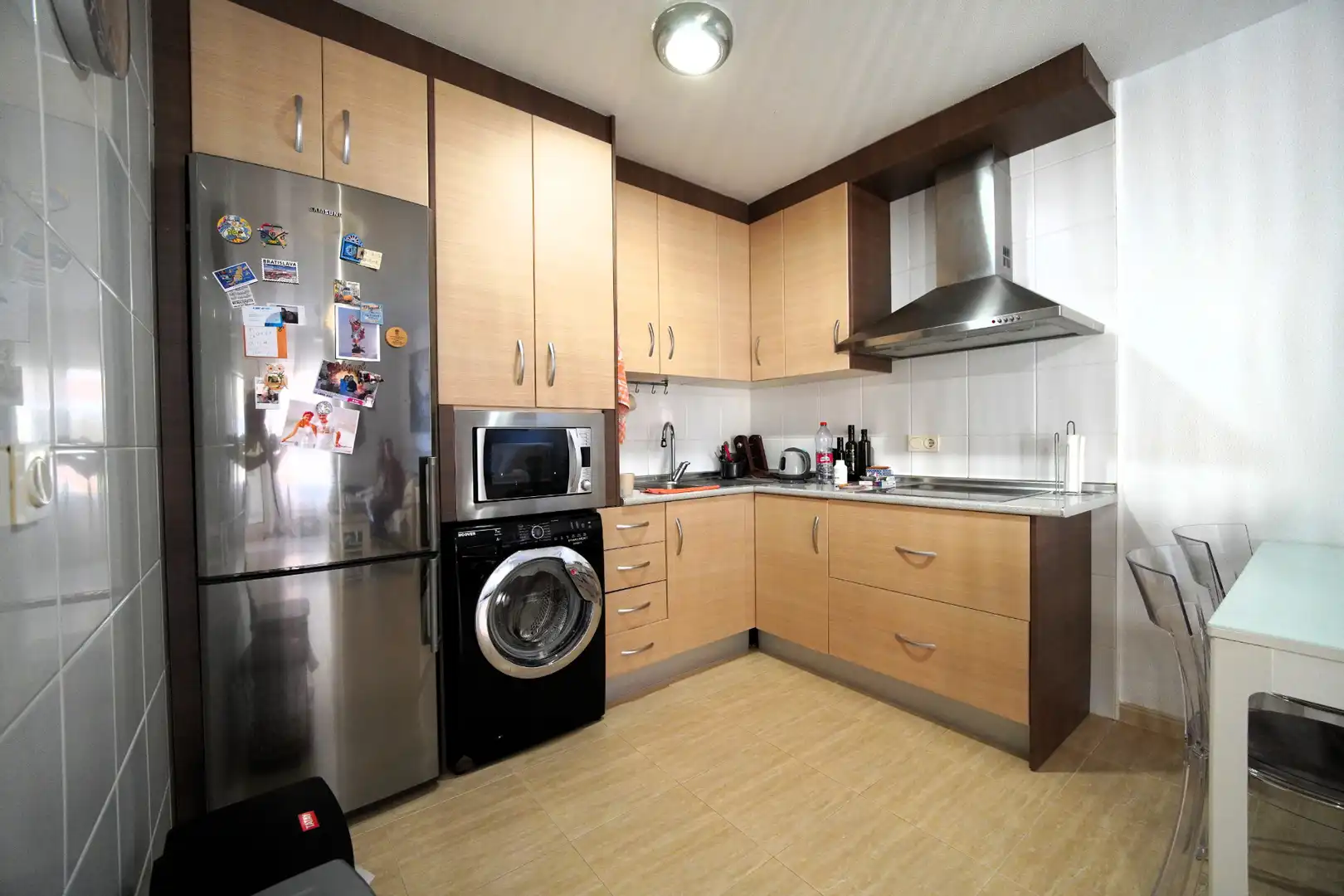 Cocina de Apartamento en venta en Roquetas de Mar con Terraza y Piscina comunitaria
