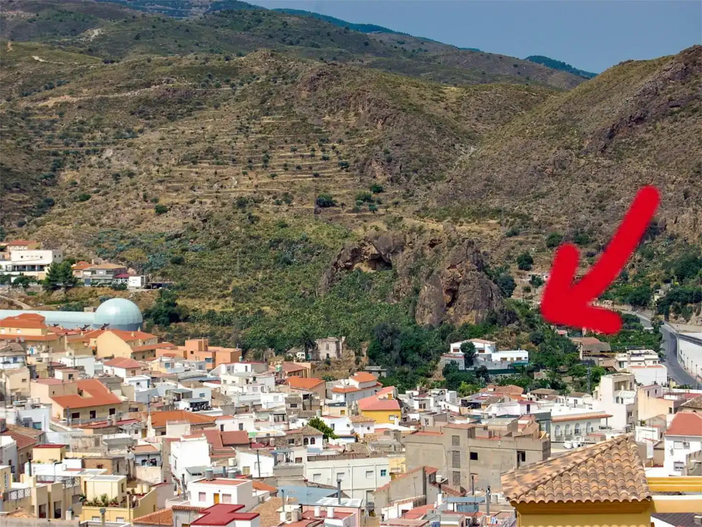Vista exterior de Finca rústica en venda en Macael amb Aire condicionat, Piscina i Balcó
