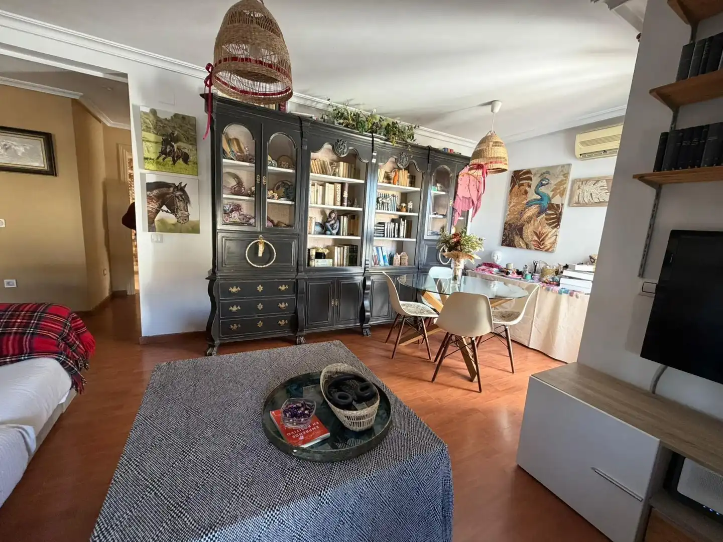 Wohnzimmer von Wohnung zum Verkauf in Chiclana de la Frontera mit Klimaanlage, Parkett und Terrasse