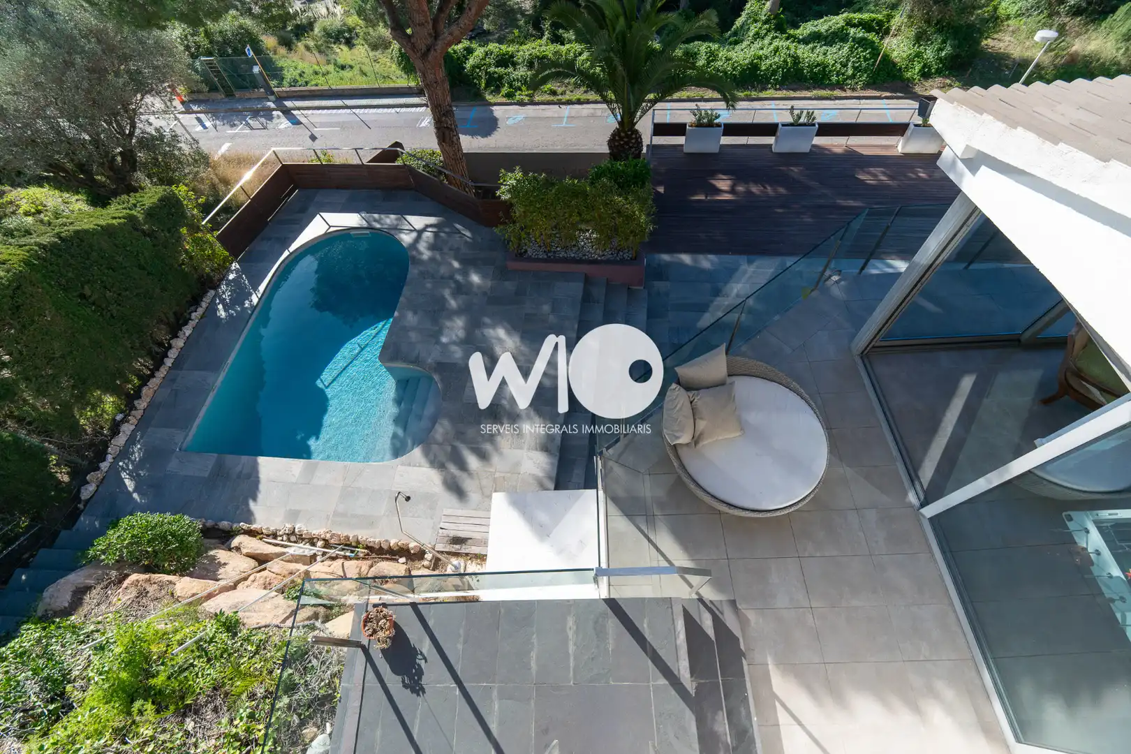 Terraza de Casa o chalet en venta en Blanes con Jardín privado, Terraza y Piscina