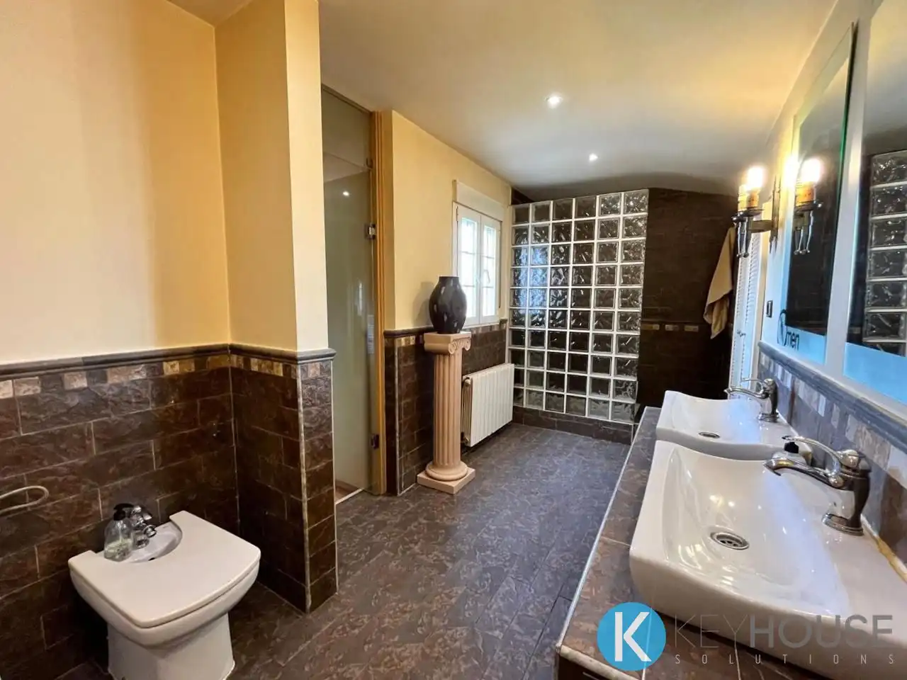 Baño de Casa o chalet en venta en Villar del Olmo con Aire acondicionado, Jardín privado y Piscina