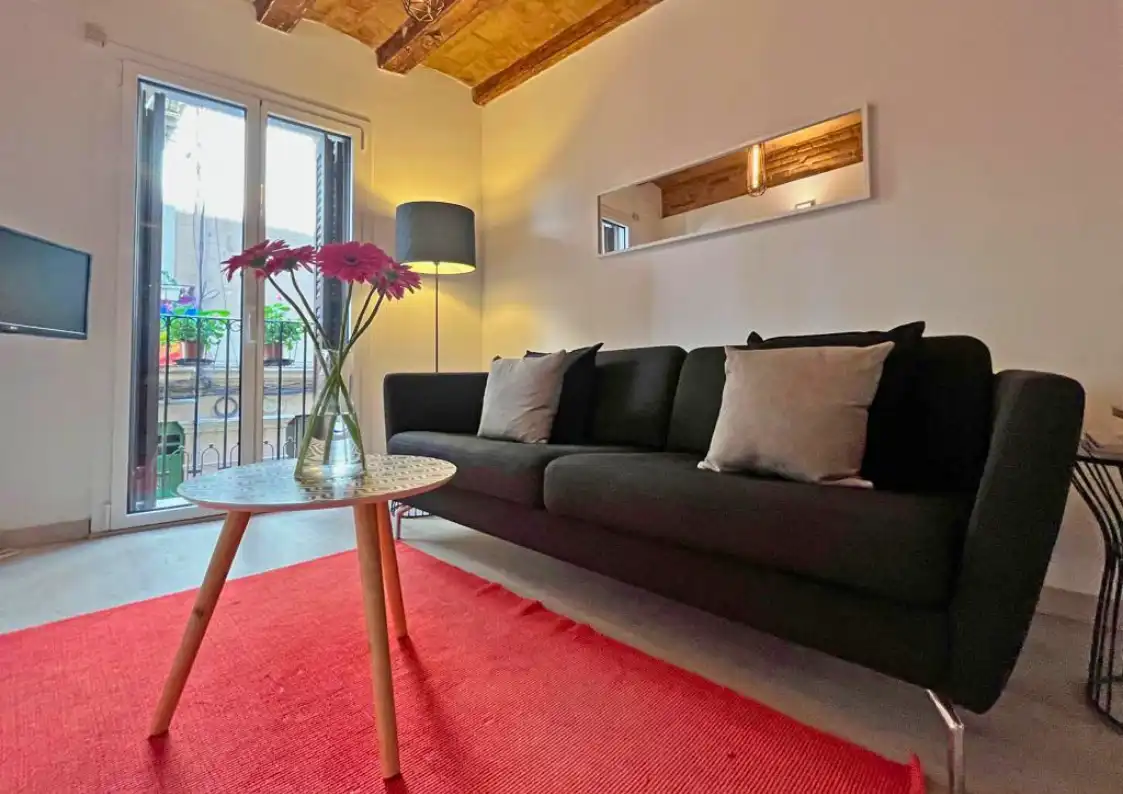 Sala de estar de Piso en venta en Barcelona con Calefacción, Horno y Microondas