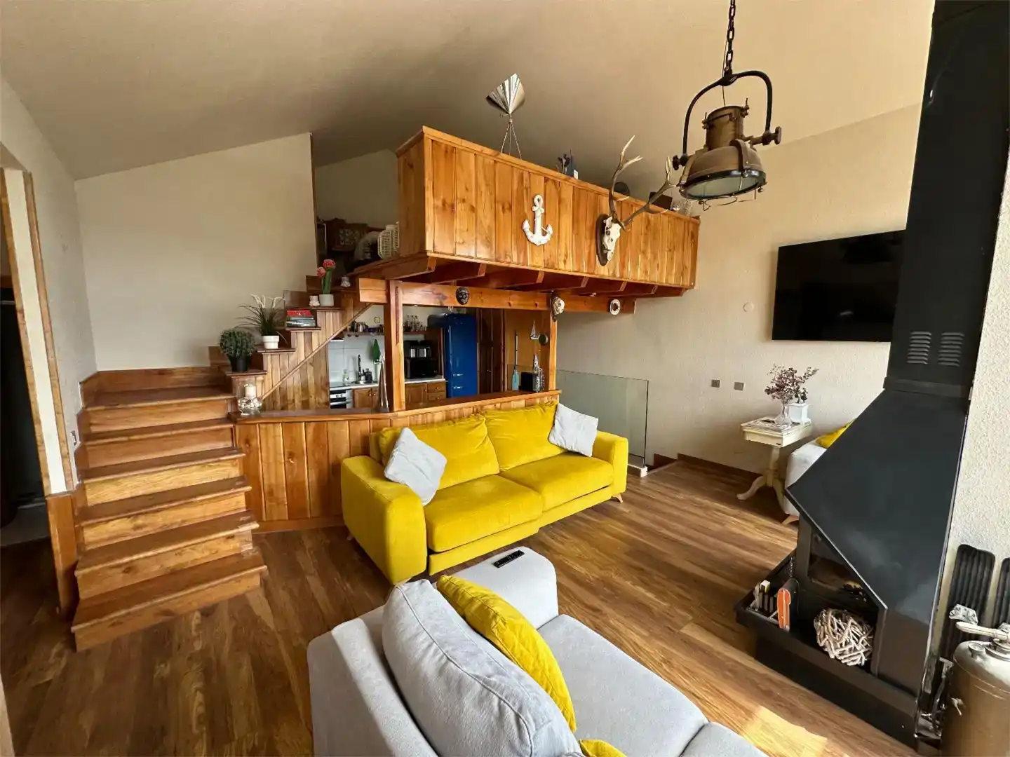 Sala de estar de Piso en venta en Riaño con Trastero y Amueblado