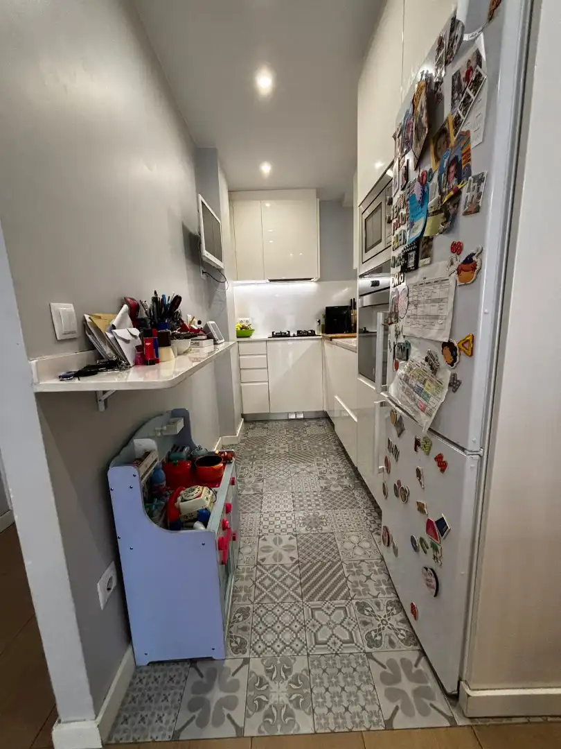 Küche von Wohnung zum Verkauf in Badalona mit Klimaanlage, Heizung und Parkett