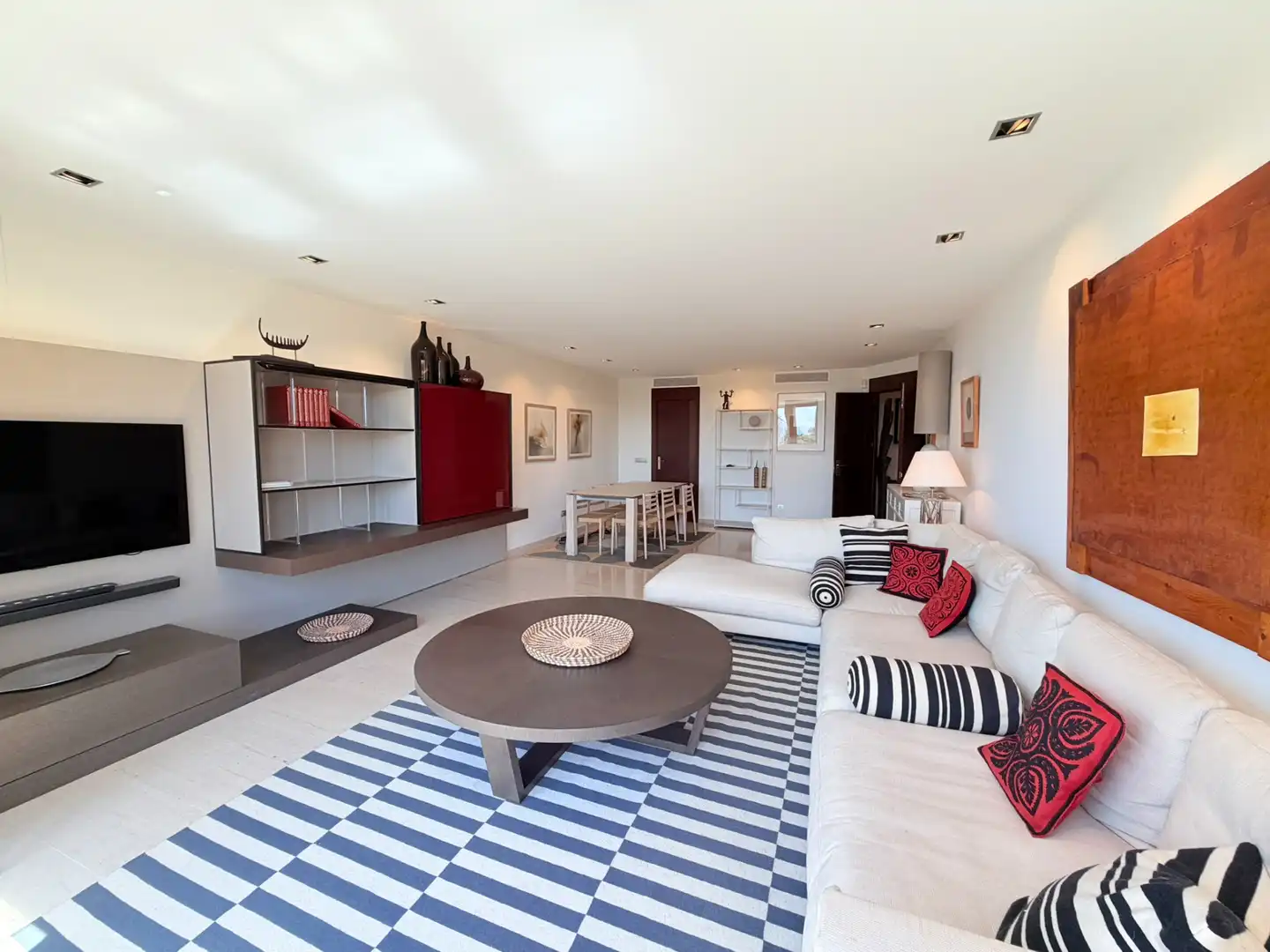 Sala d'estar de Pis de lloguer en  Palma de Mallorca amb Aire condicionat, Calefacció i Moblat