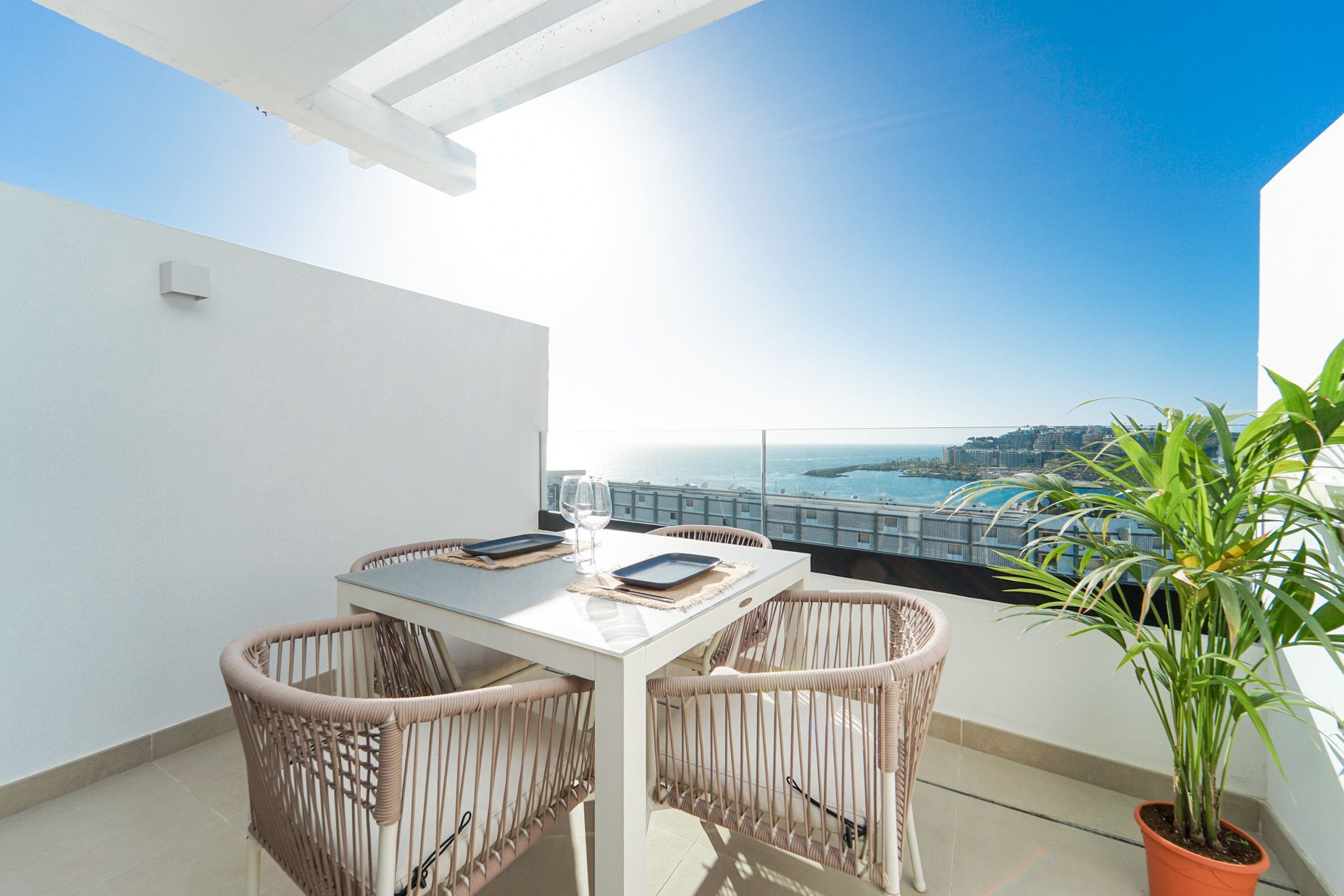 Terrassa de Apartament en venda en Mogán amb Aire condicionat, Terrassa i Piscina
