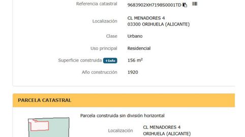 Foto 5 de Terreno en venta en Calle Menadores, Orihuela ciudad, Orihuela