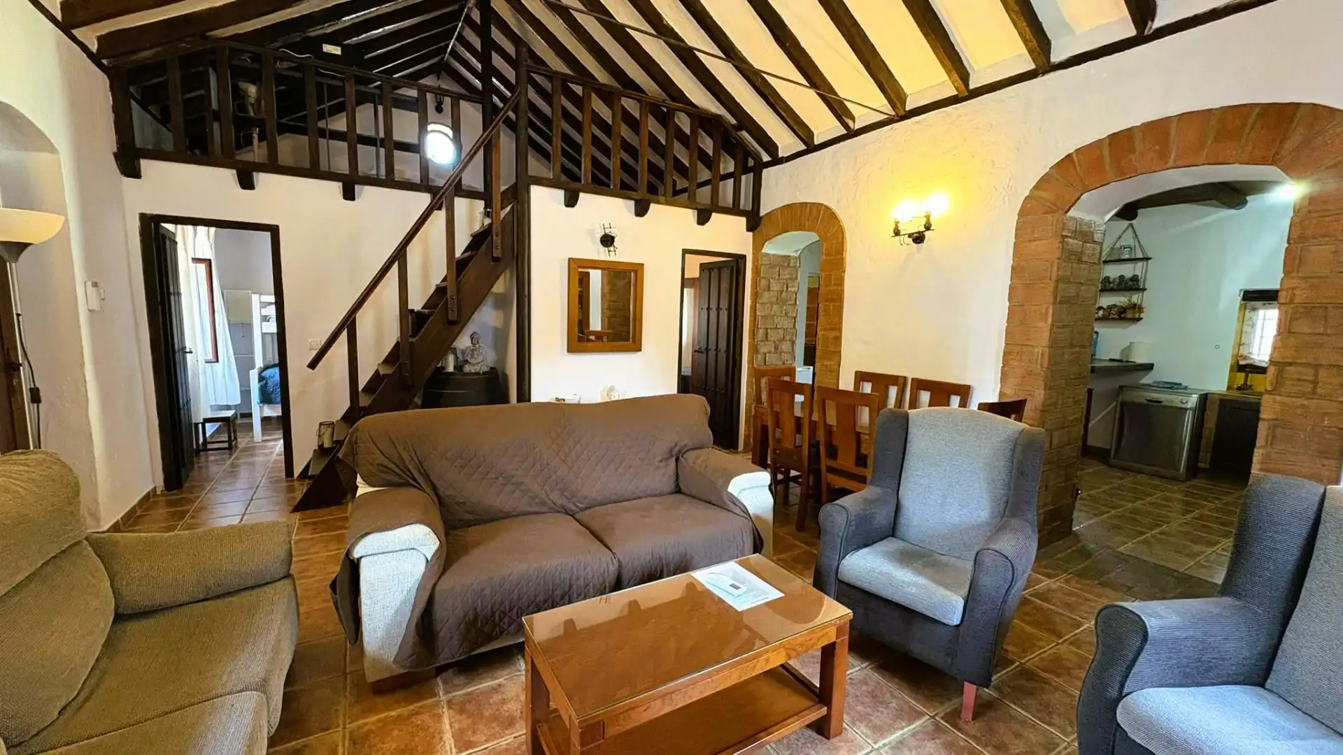 Sala d'estar de Casa o xalet en venda en Arcos de la Frontera amb Jardí privat i Piscina