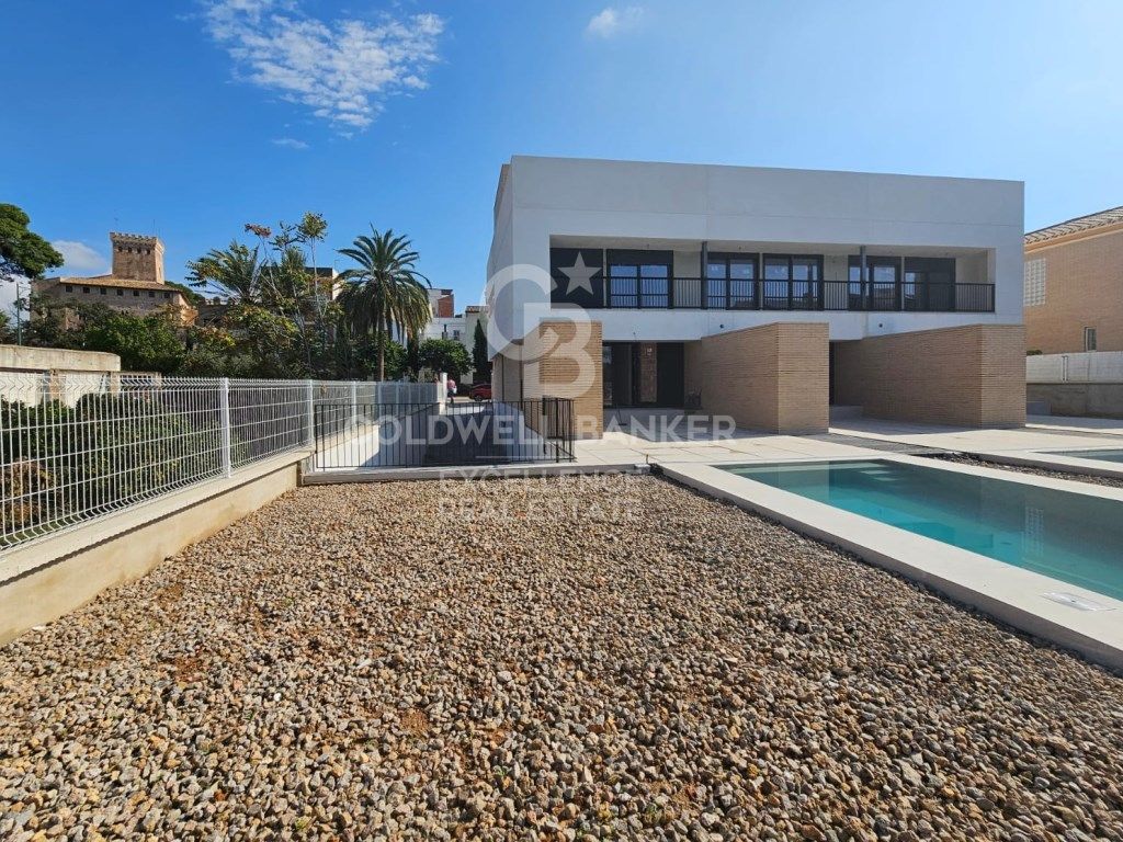 Exterior view of Single-family semi-detached for sale in Benissanó  with Swimming Pool