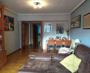 Living room of Flat for sale in Oviedo   with Parquet flooring, Furnished and Balcony