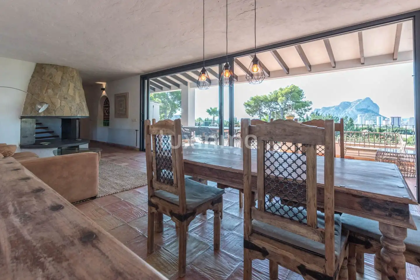 Comedor de Casa o chalet en venta en Calpe / Calp con Aire acondicionado, Calefacción y Jardín privado