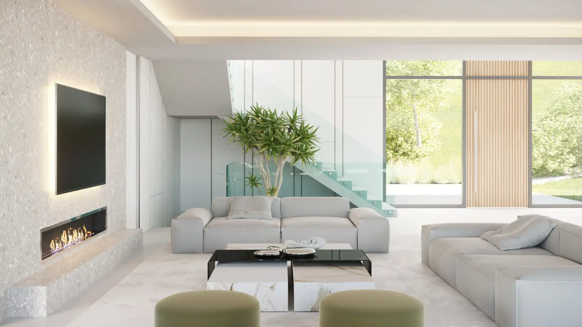Sala d'estar de Casa o xalet en venda en Marbella amb Aire condicionat, Calefacció i Jardí privat