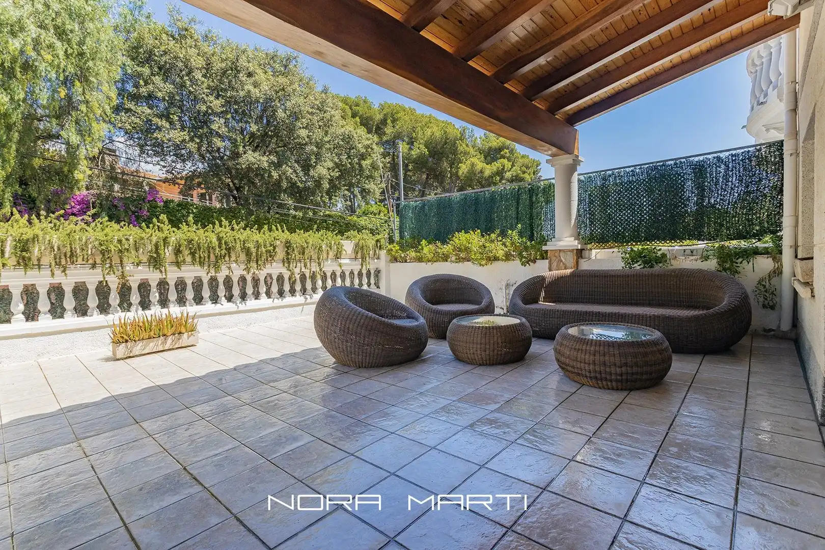 Garten von Einfamilien-Reihenhaus zum Verkauf in Sant Andreu de Llavaneres mit Heizung, Privatgarten und Terrasse