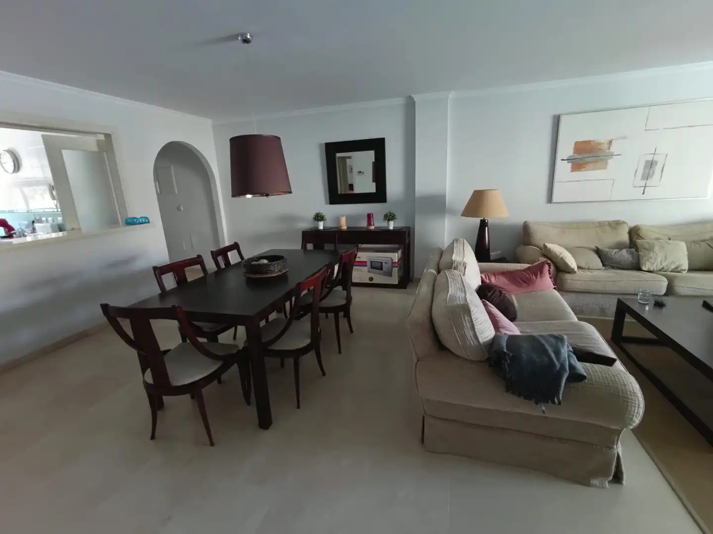 Menjador de Apartament en venda en Sotogrande amb Aire condicionat, Terrassa i Piscina