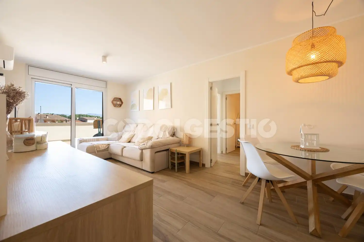 Sala de estar de Piso en venta en Manlleu con Terraza