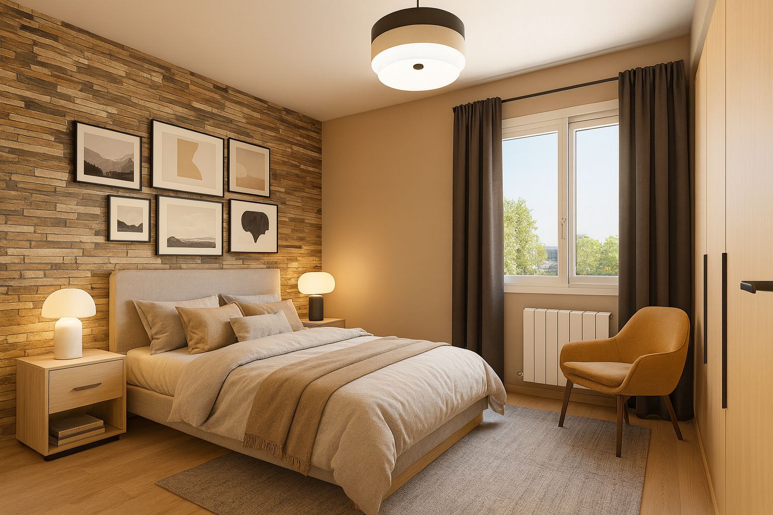 Bedroom of Flat for sale in Mollet del Vallès  with Air Conditioner, Heating and Parquet flooring